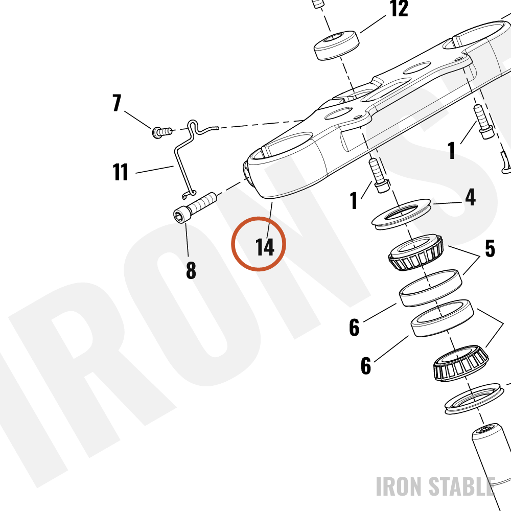 Harley-Davidson Clamp, Upr Tpl, Polished