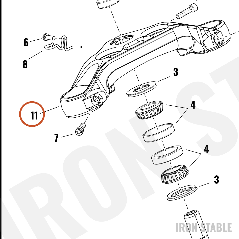 Harley-Davidson Clamp, Upr Tpl, Polished