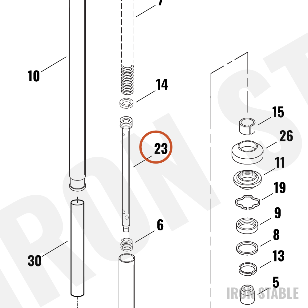 Harley-Davidson Damper Tube