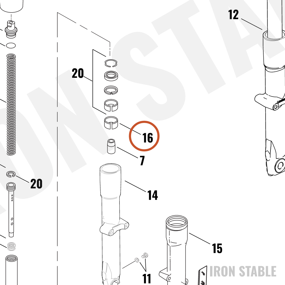 Harley-Davidson Stanchion Tube