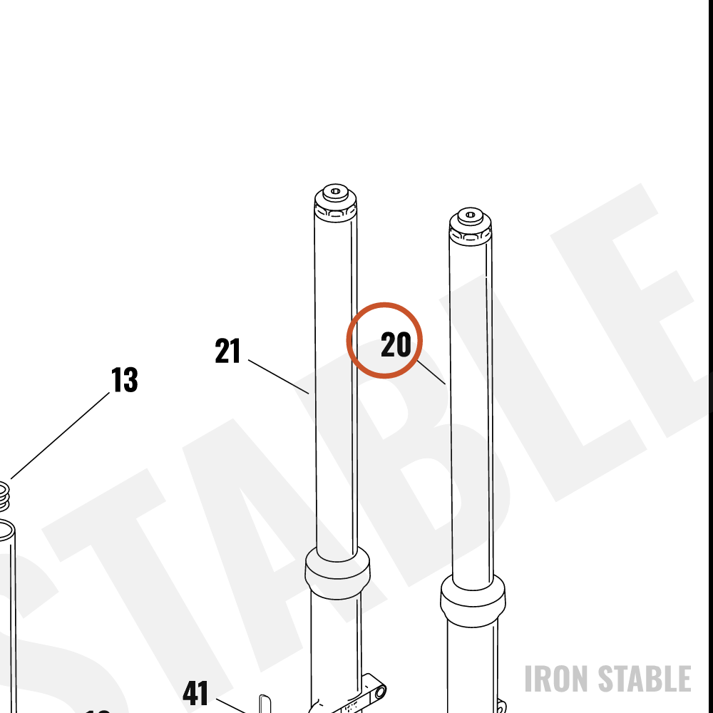 Harley-Davidson Right Fork