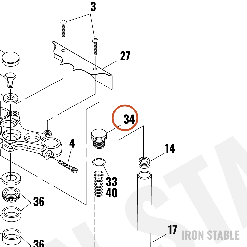 Harley-Davidson Bolt, Front Fork