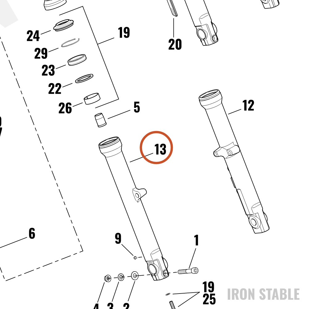 Harley-Davidson Slider, Rh