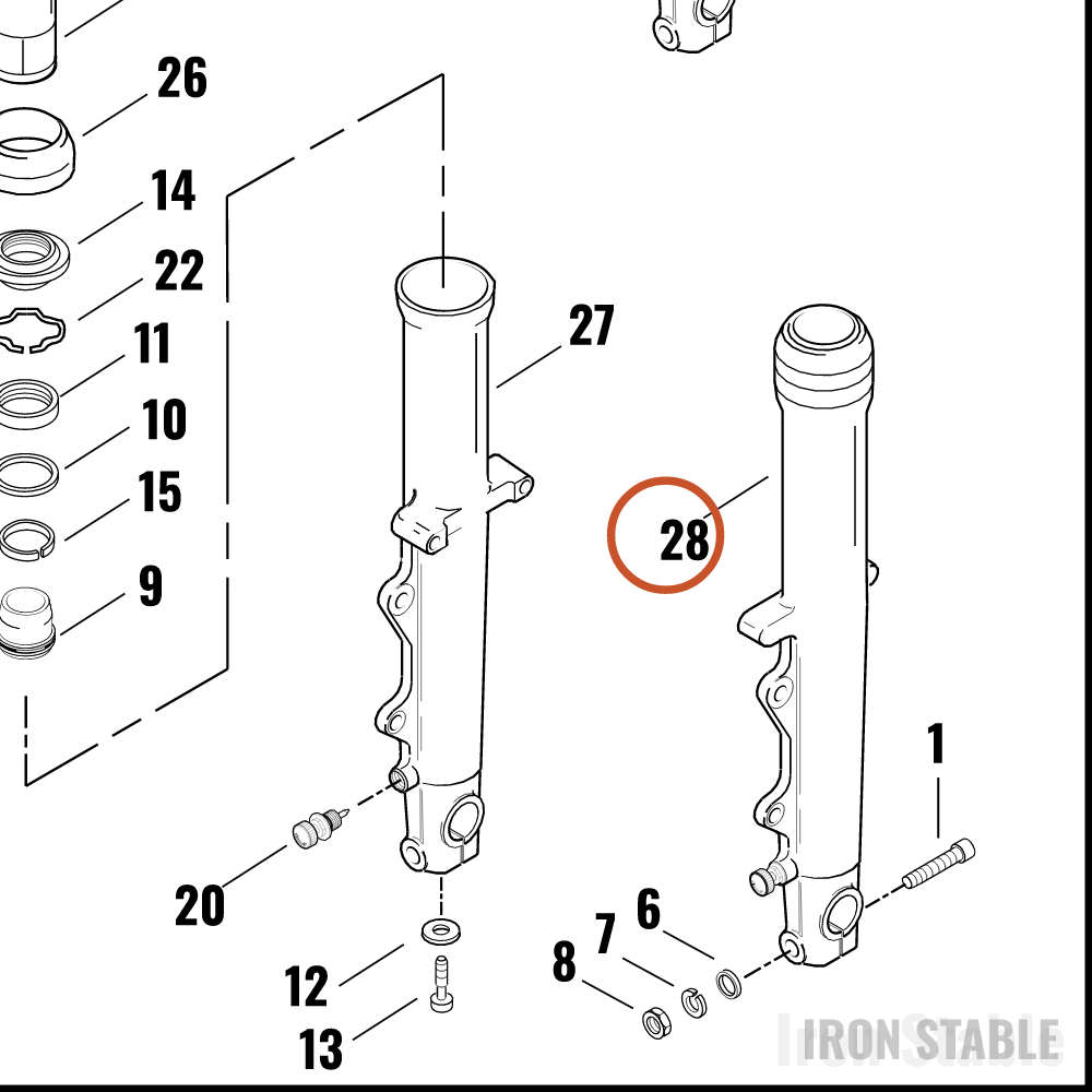 Harley-Davidson Slider, Rh