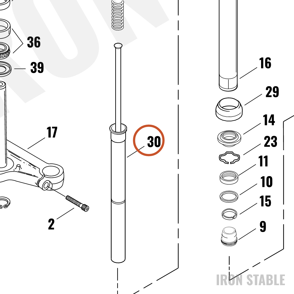 Harley-Davidson Damper Tube