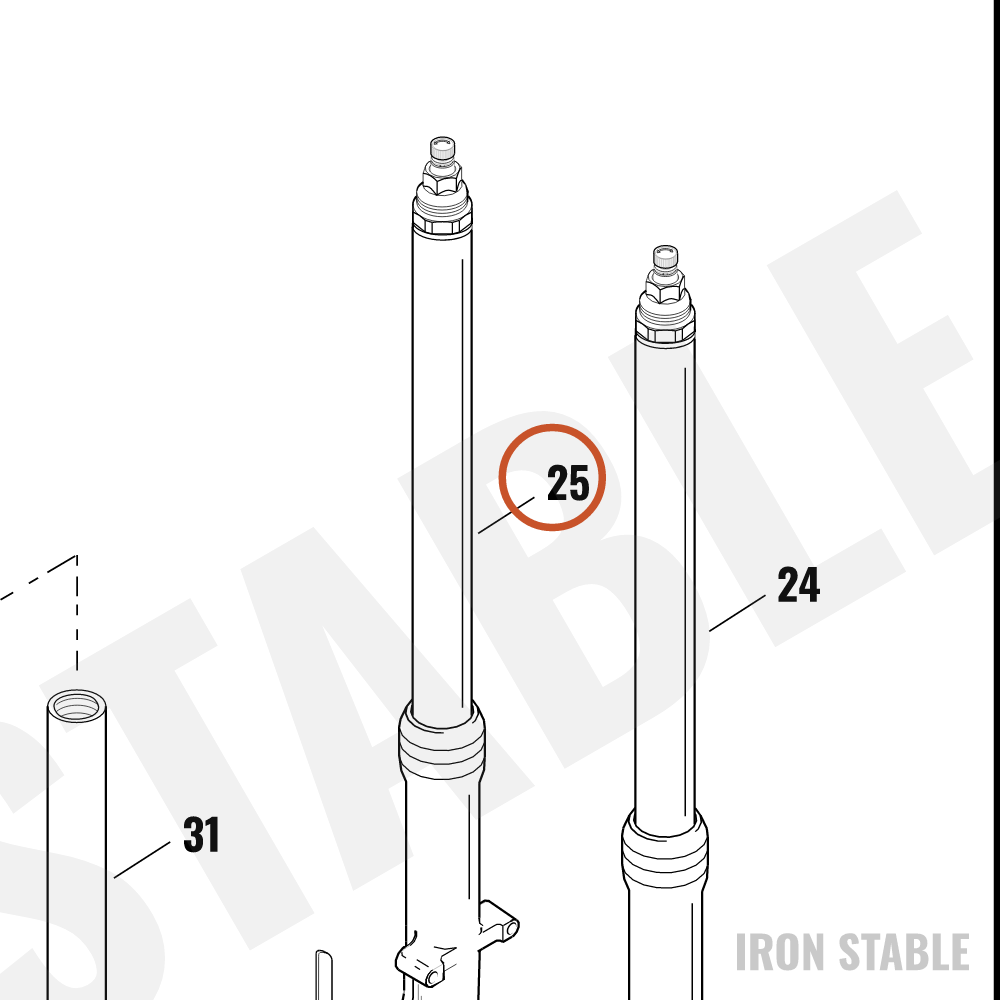 Harley-Davidson Fork, Left