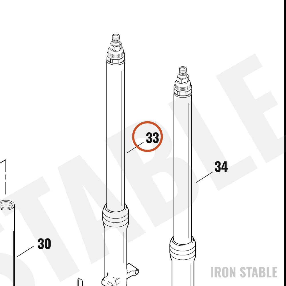 Harley-Davidson Fork Assembly, Lh/Front