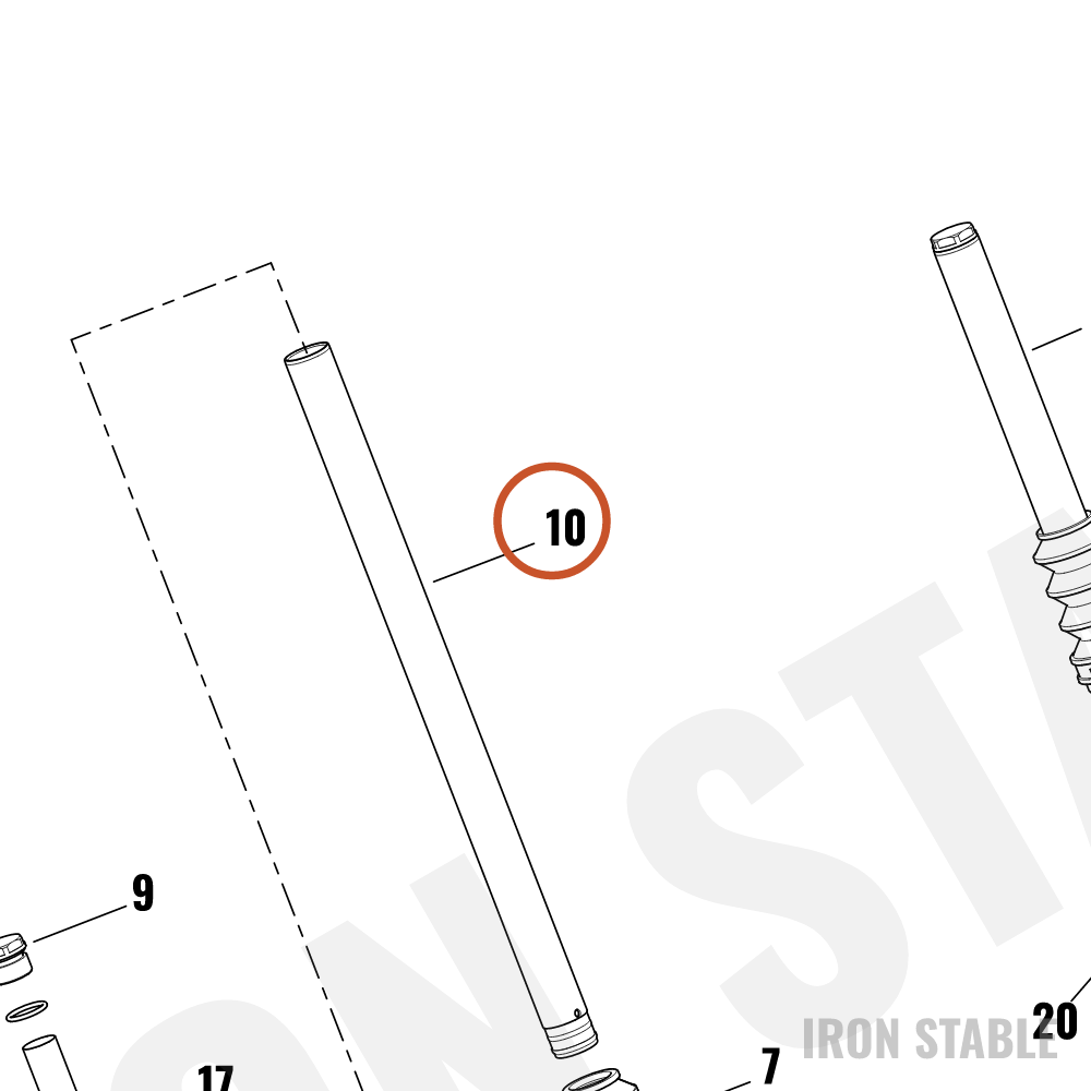 Harley-Davidson Fork Pipe Comp