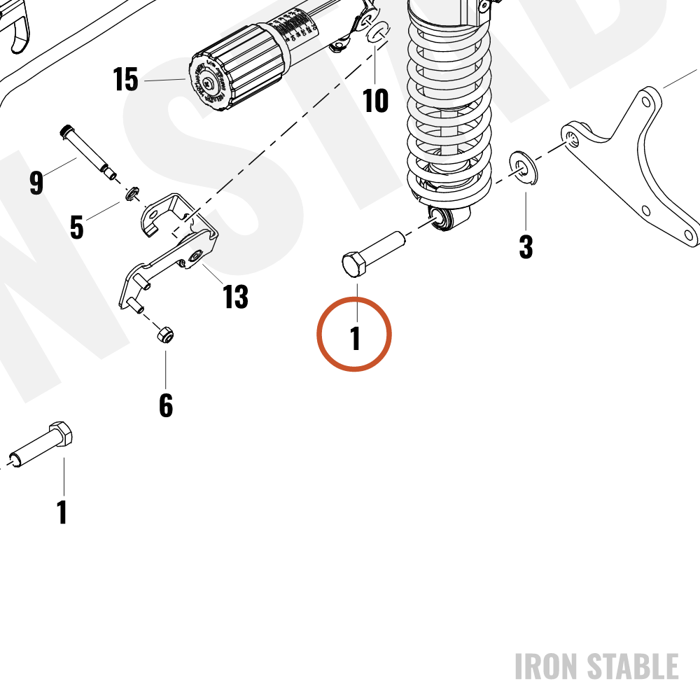 Harley-Davidson Screw, Hex Flange/Lock