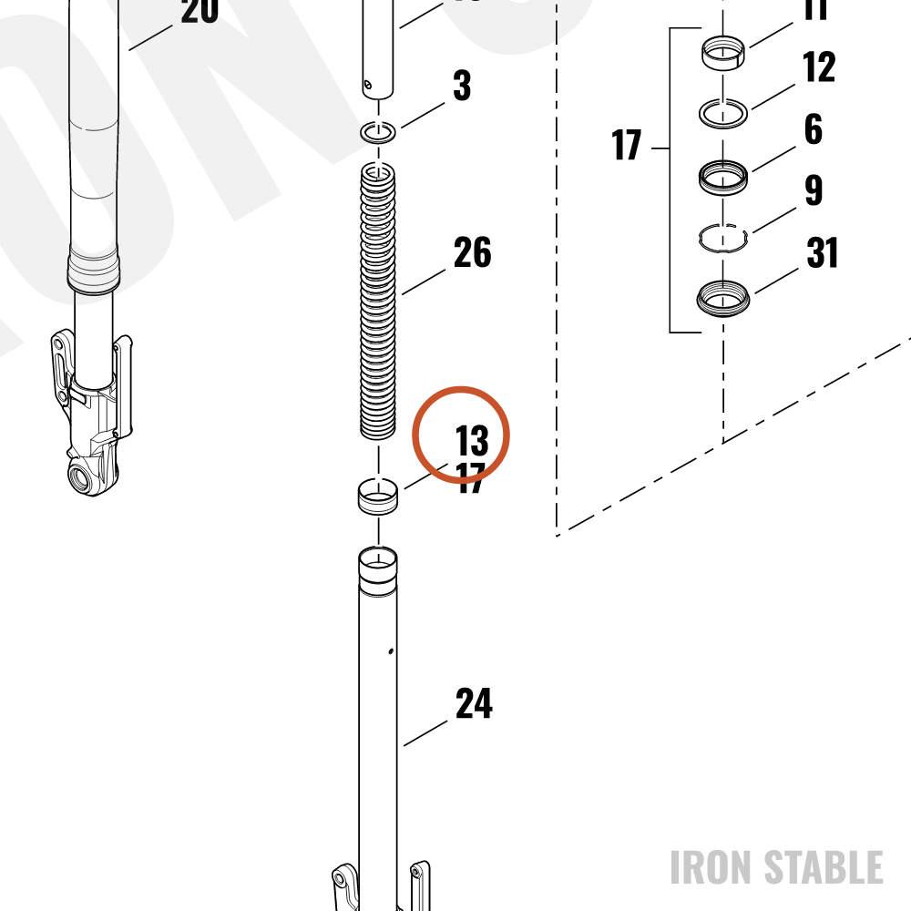 Harley-Davidson Bushing, Slider