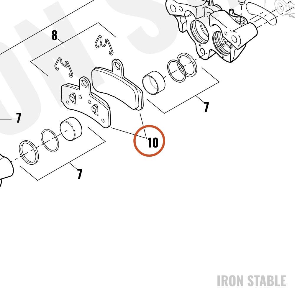 Harley-Davidson Brake Pad Kit, Front Caliper, So