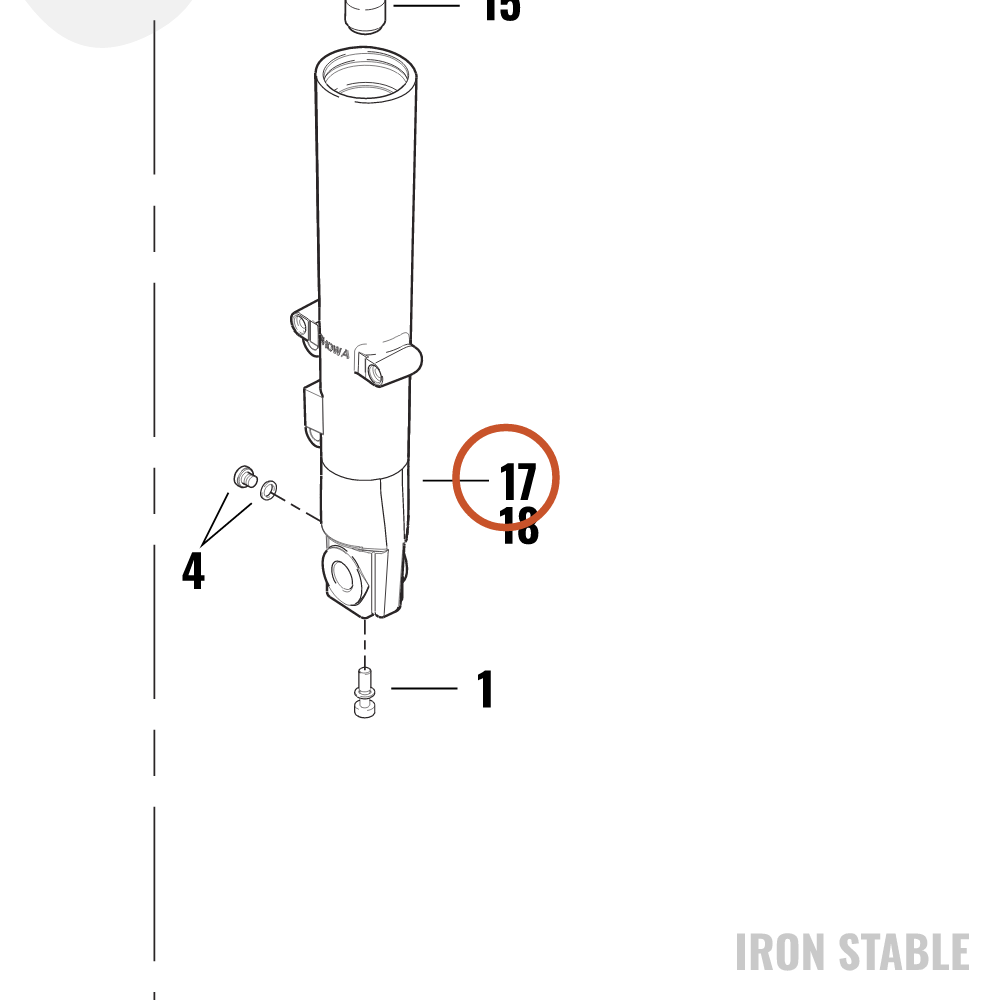 Harley-Davidson Fork Assembly, Lh