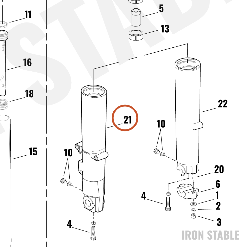 Harley-Davidson Fork Slider, Left