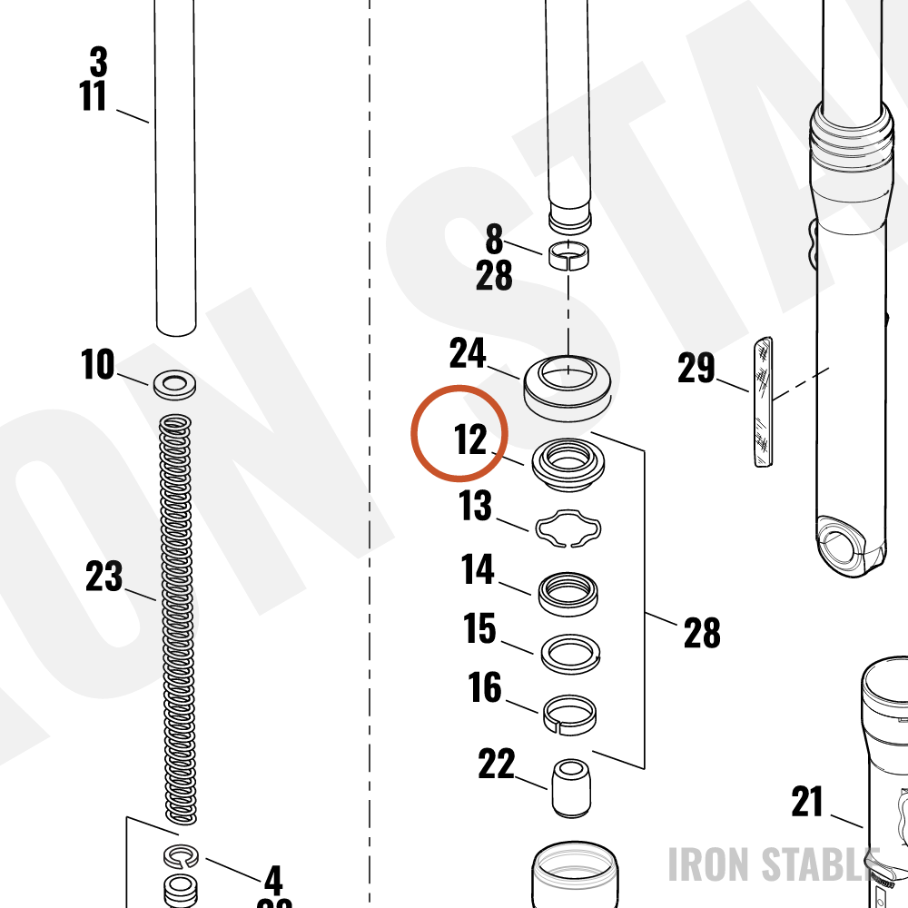 Harley-Davidson Dust Seal, Fork(Po)