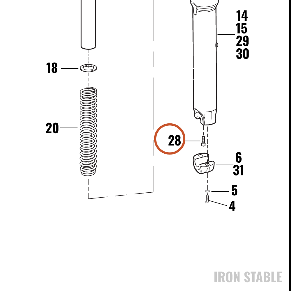 Harley-Davidson Oil Lock Piece