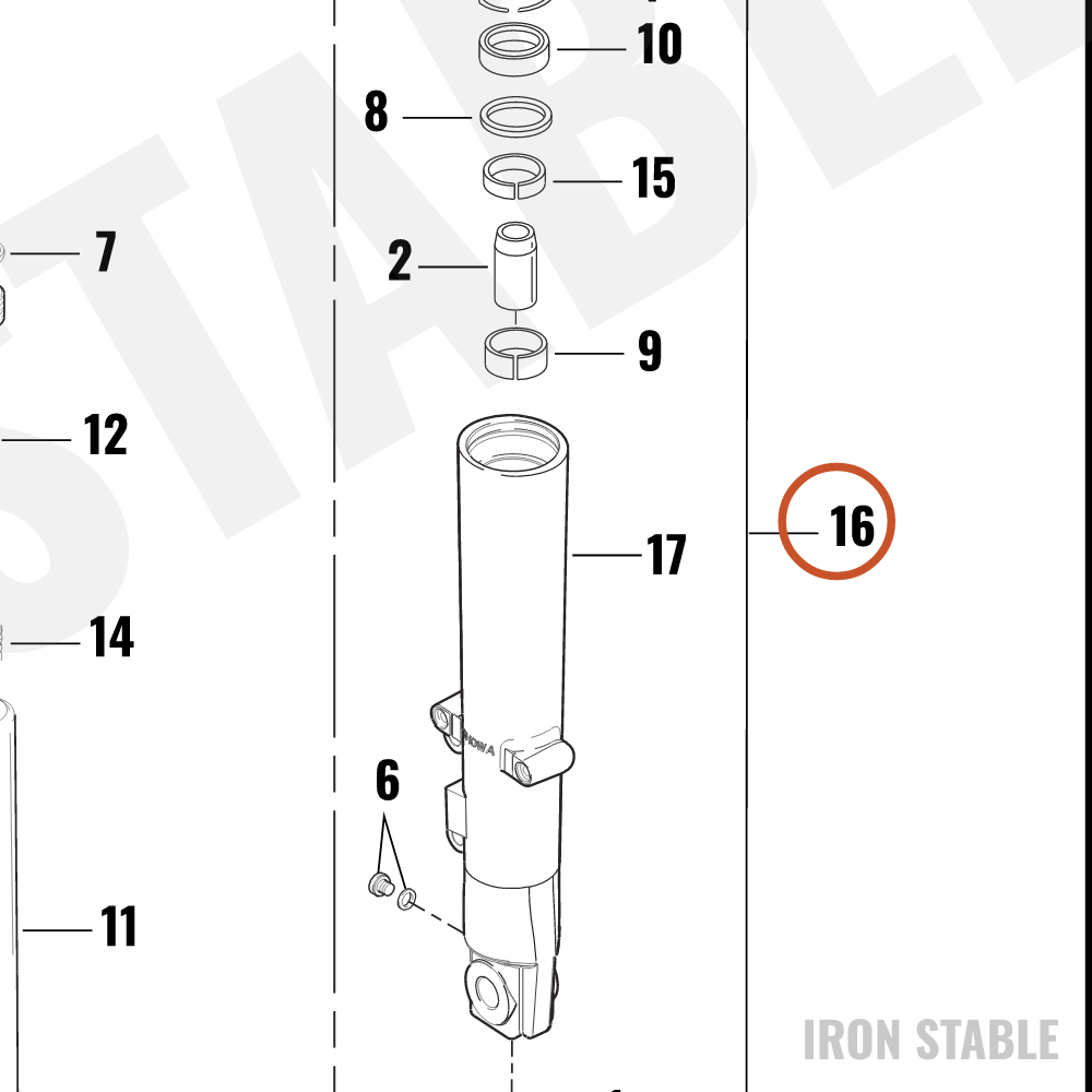 Harley-Davidson Fork Assembly Lh