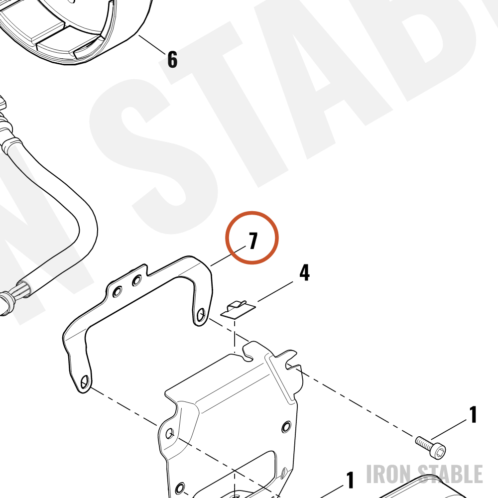 Harley-Davidson Bracket, Front Hcu