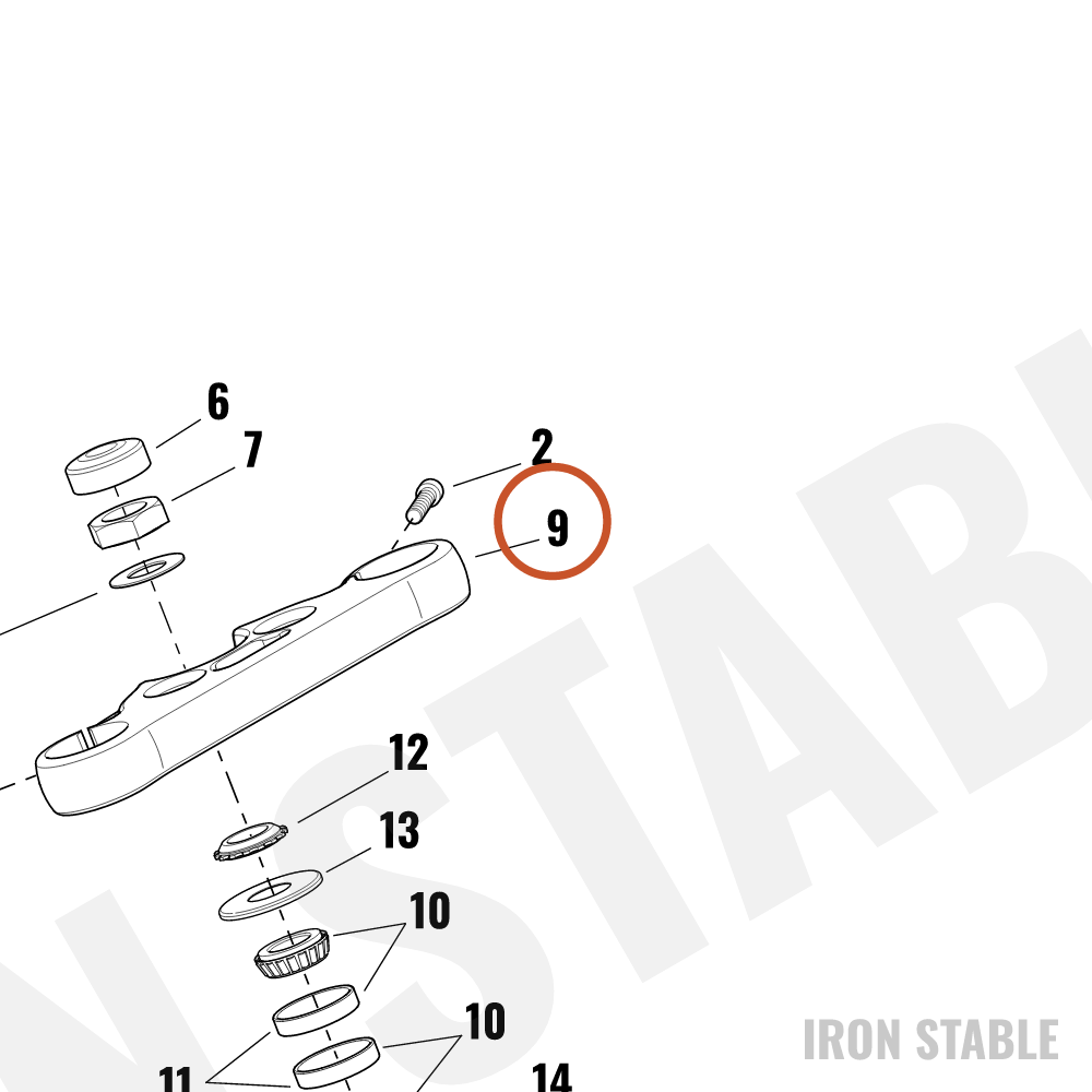 Harley-Davidson Upr-Triple Clamp, Pol'shd