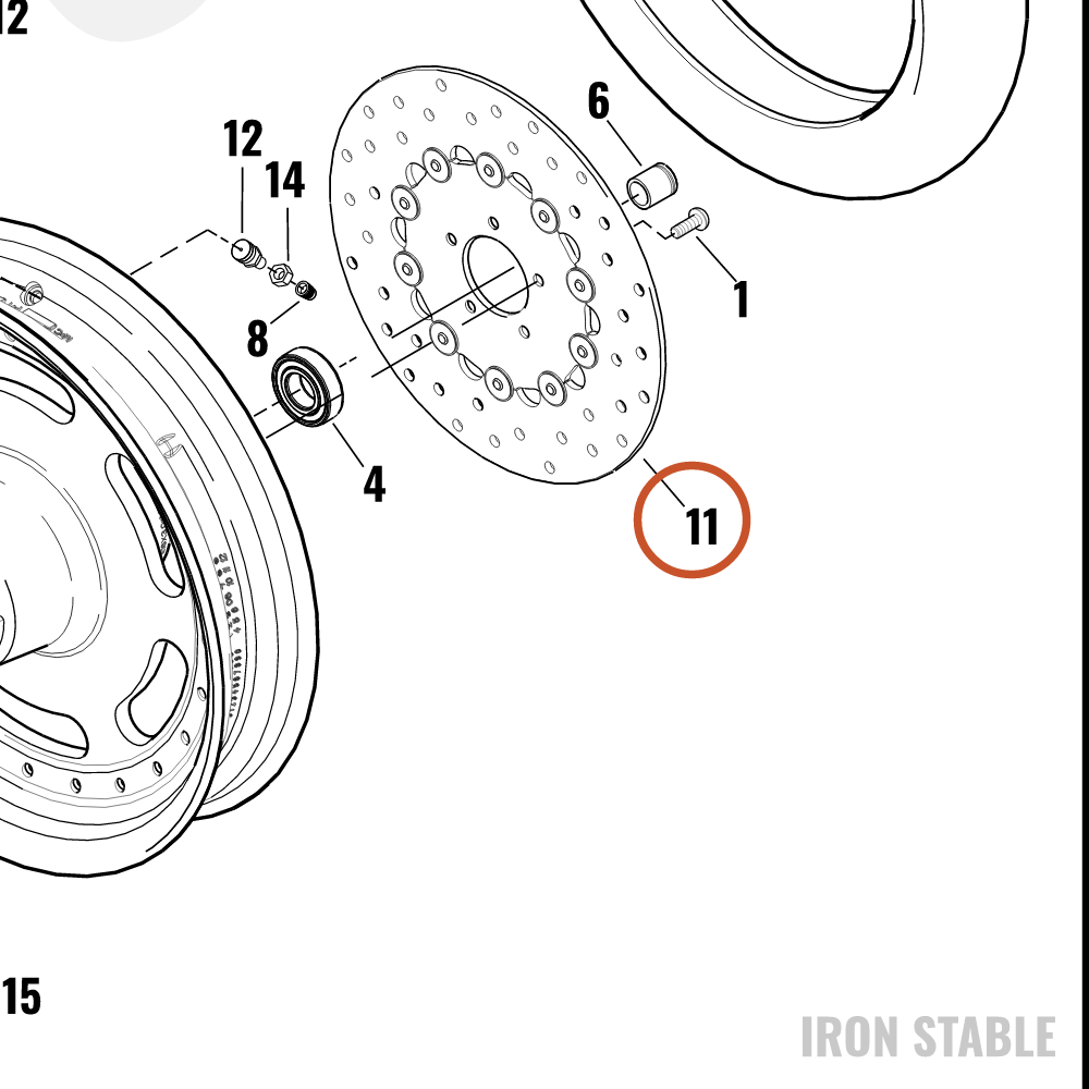 Harley-Davidson Rotor, Brake, Front