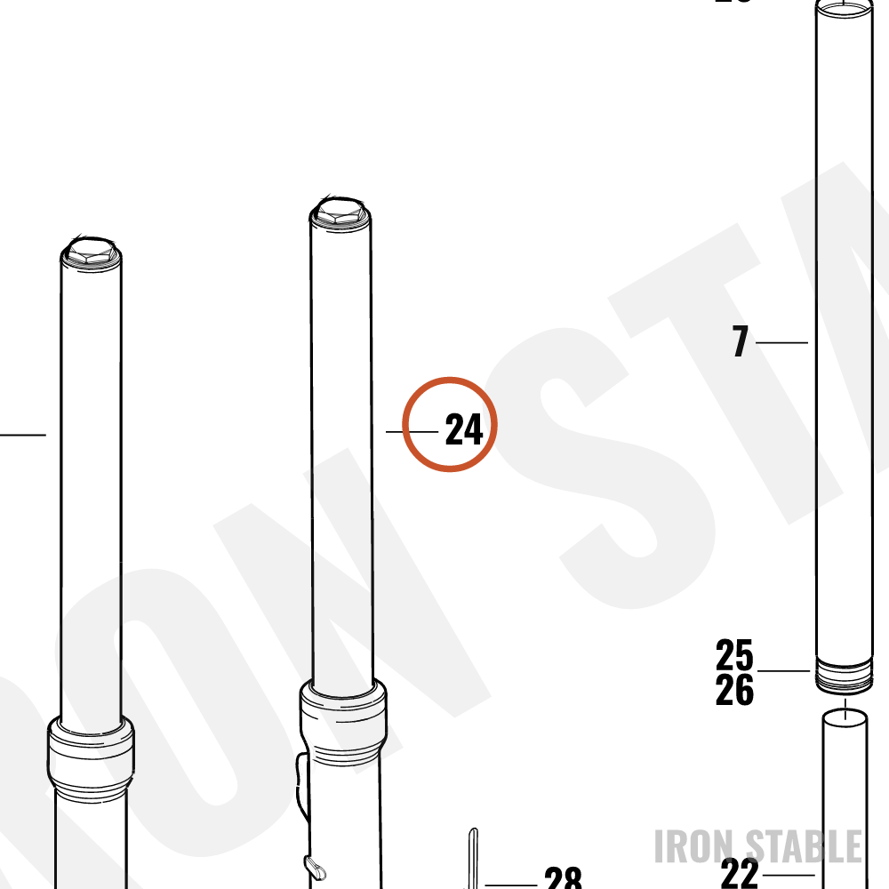 Harley-Davidson Fork, Fr Tlscp, X