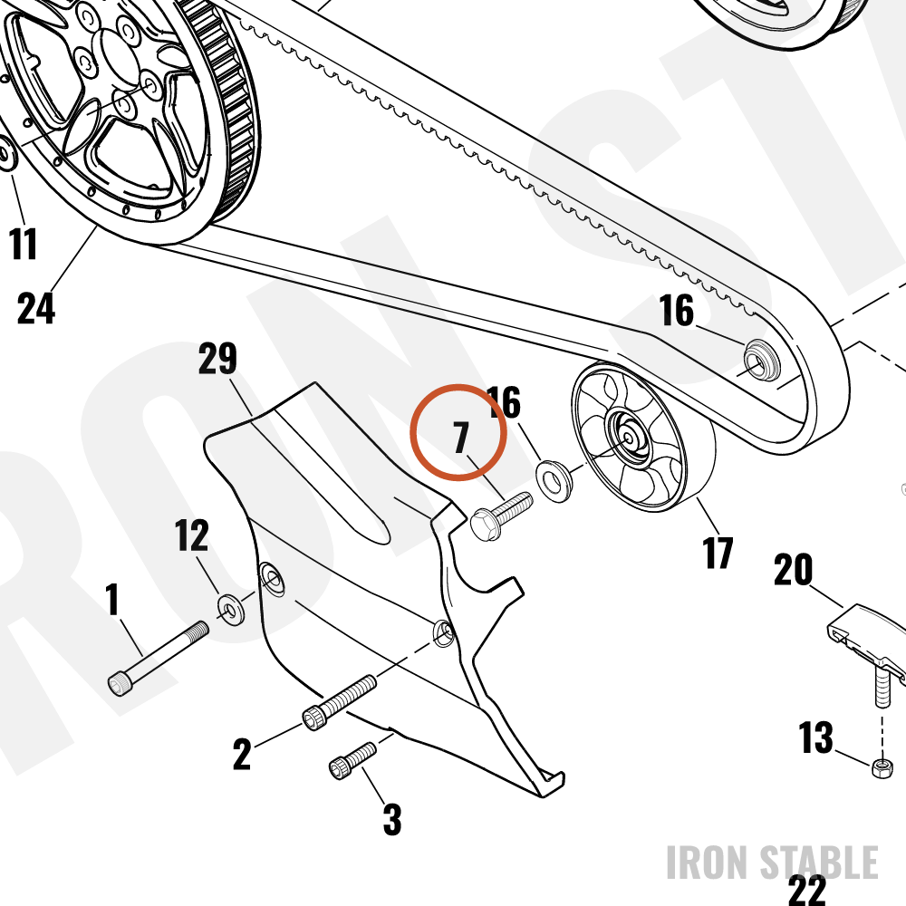 Harley-Davidson Screw, Hex Flange