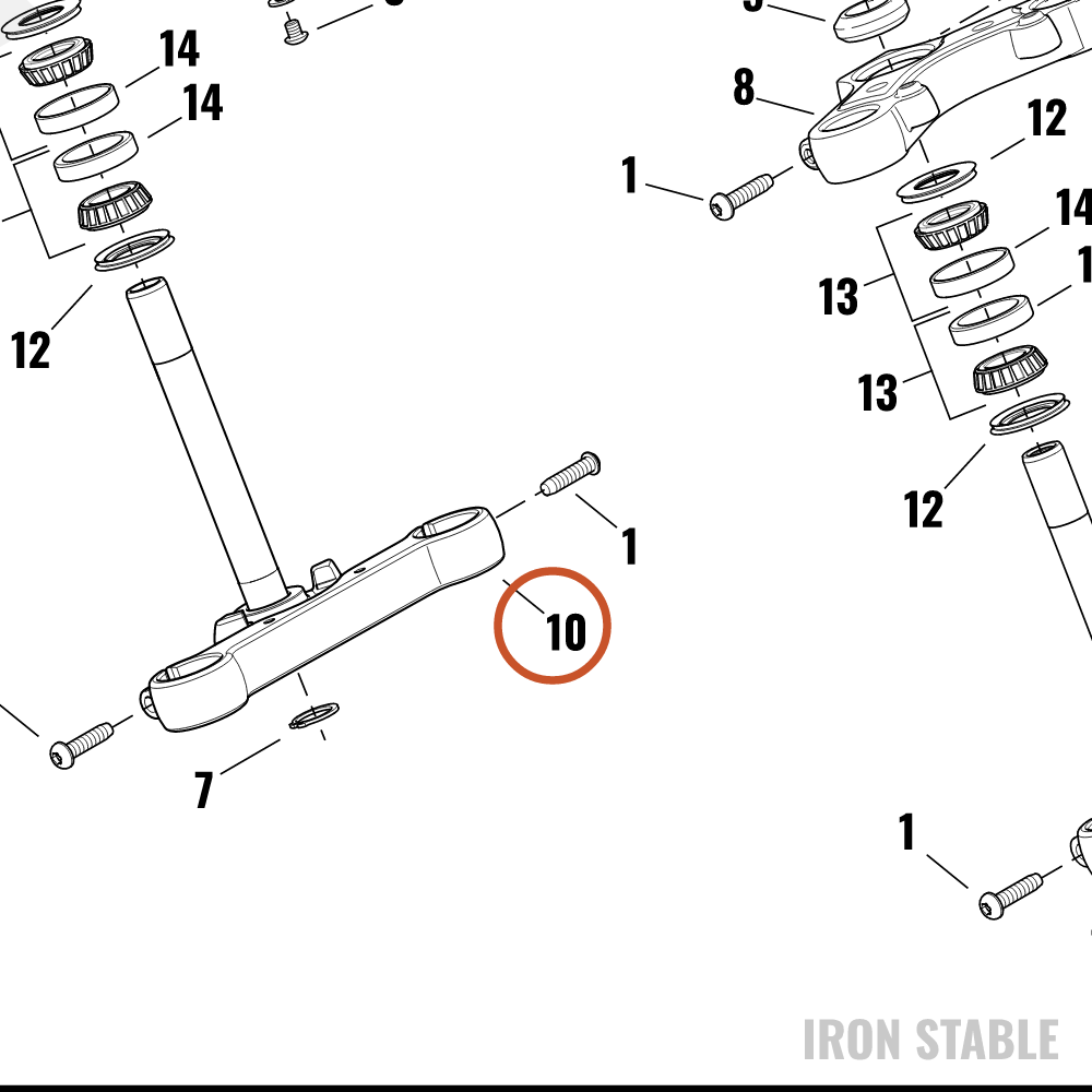 Harley-Davidson Clamp, Lower Tpl, X