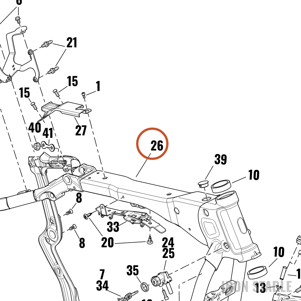 Harley-Davidson Kit, Frm, Assembly, 30 Deg, Nar