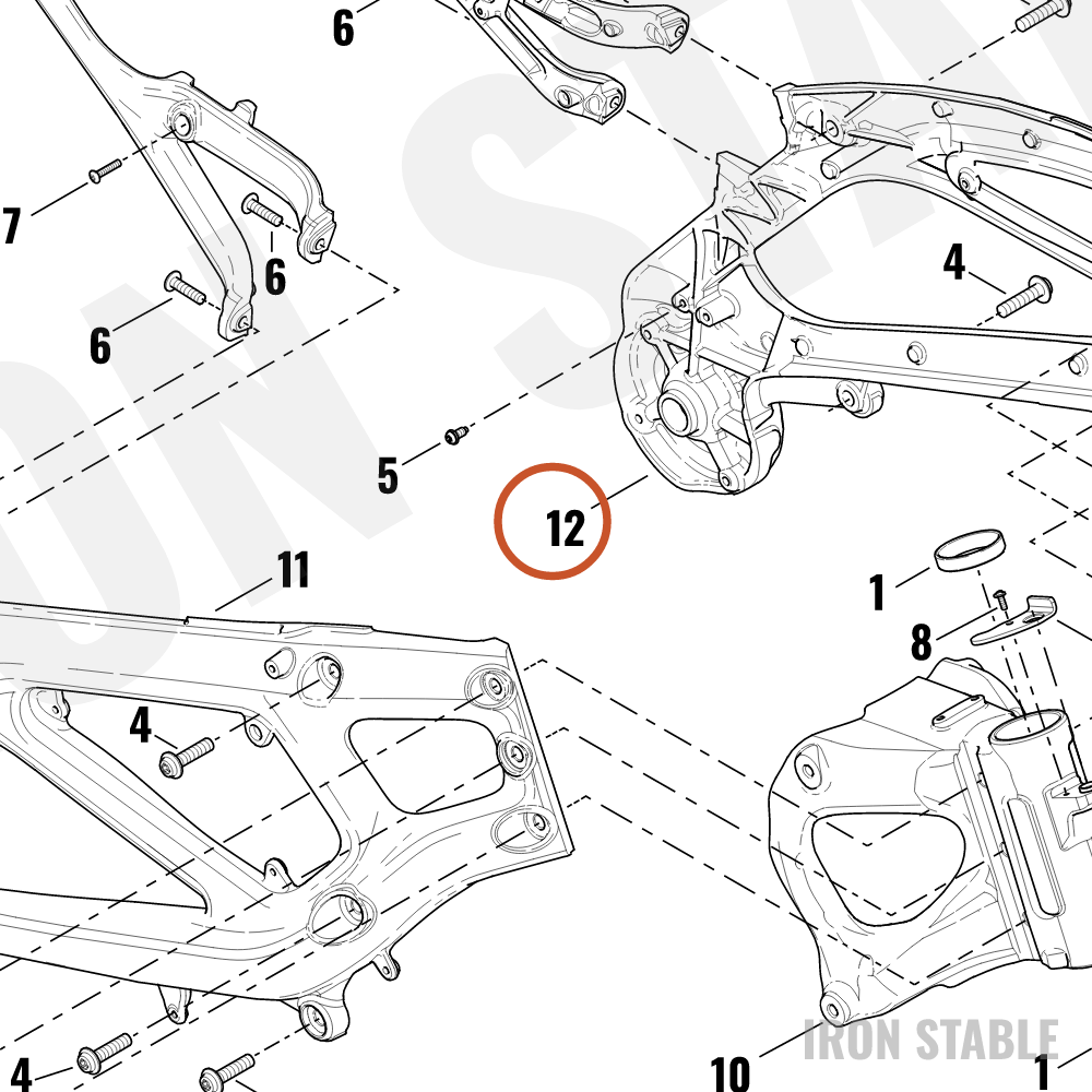 Harley-Davidson Frame, Side Member, Lh