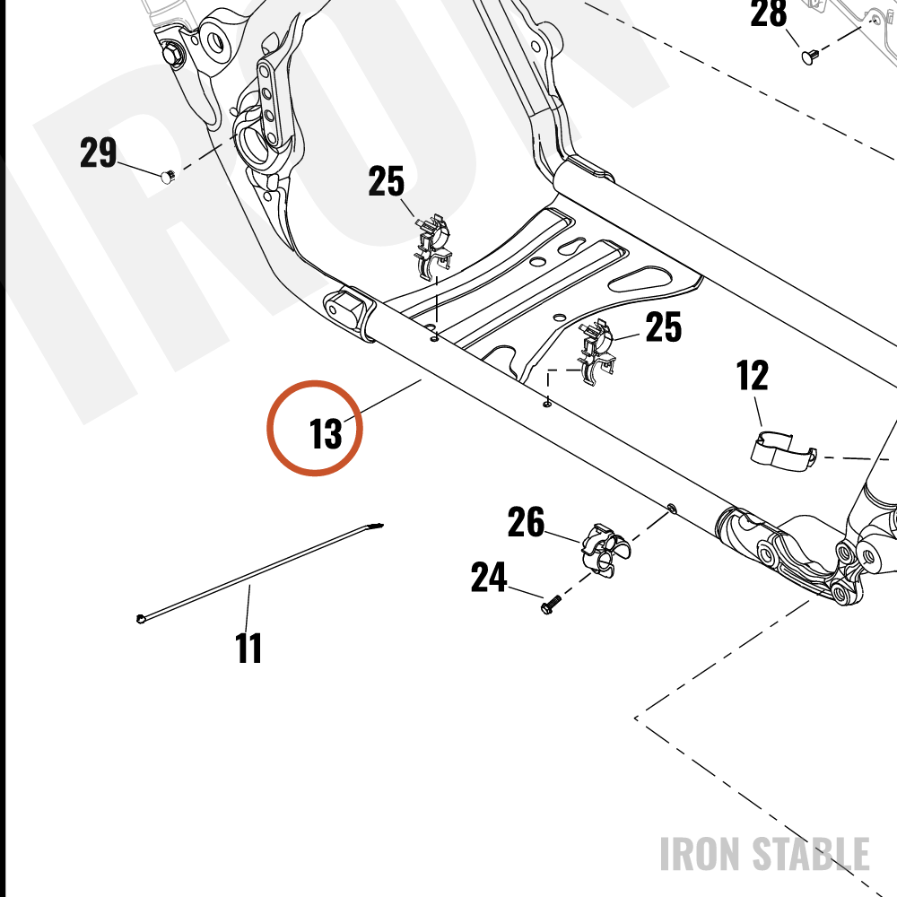 Harley-Davidson Frame, Bom Kit-Service, Main Fr