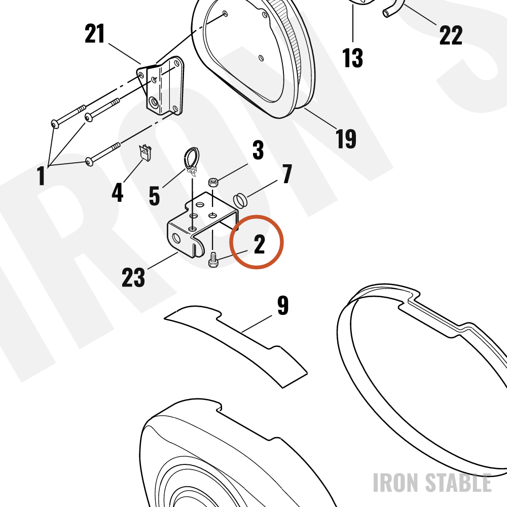 Harley-Davidson Screw, Hex Cap