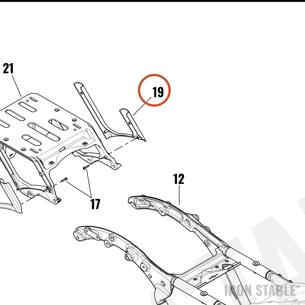 Harley-Davidson Cover, Rh, T-Pak Suprt