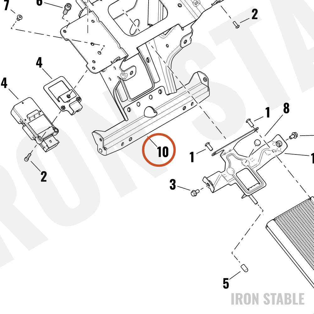 Harley-Davidson Bracket, Radio Mnt, Inr-Frng