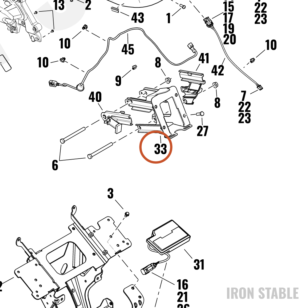 Harley-Davidson Bracket, Fr Fair Sprt, X