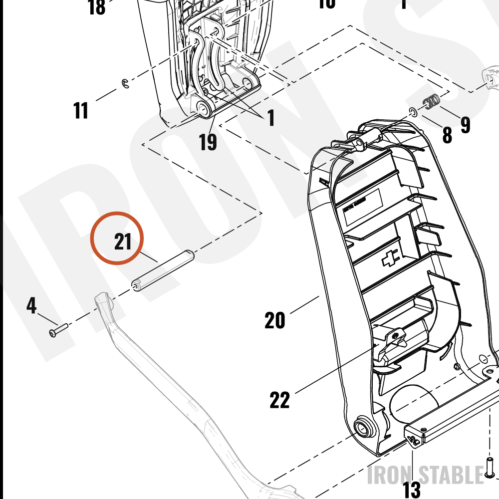 Harley-Davidson Struct Tailsect Sub-Component, Rh, 