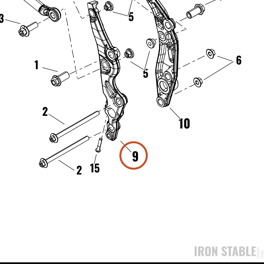 Harley-Davidson Bracket, Chas Struct Mounting, Mid, Rh