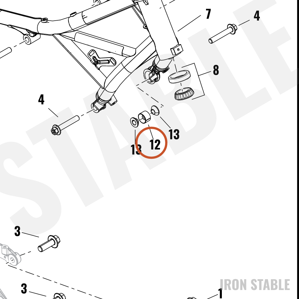 Harley-Davidson Chassis Struct Misc Component, Coll