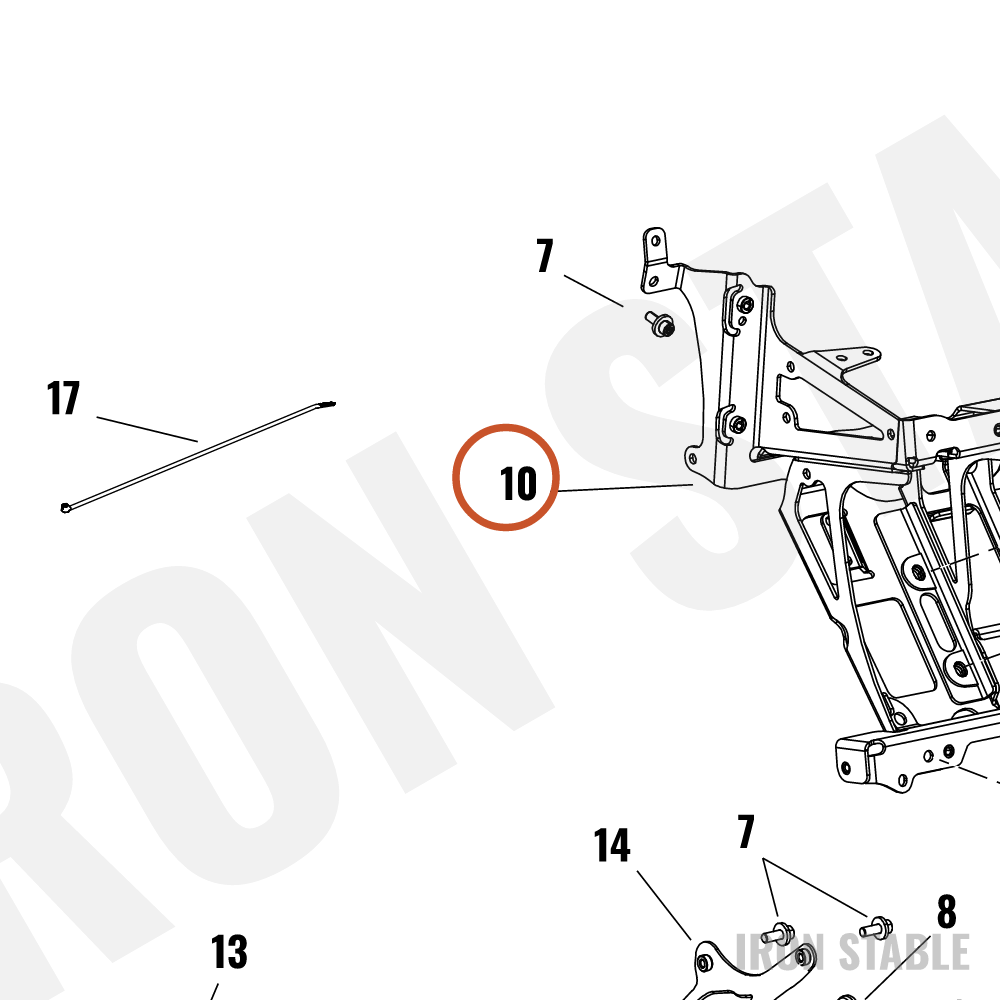 Harley-Davidson Bracket, Fr Fair Sprt, Main