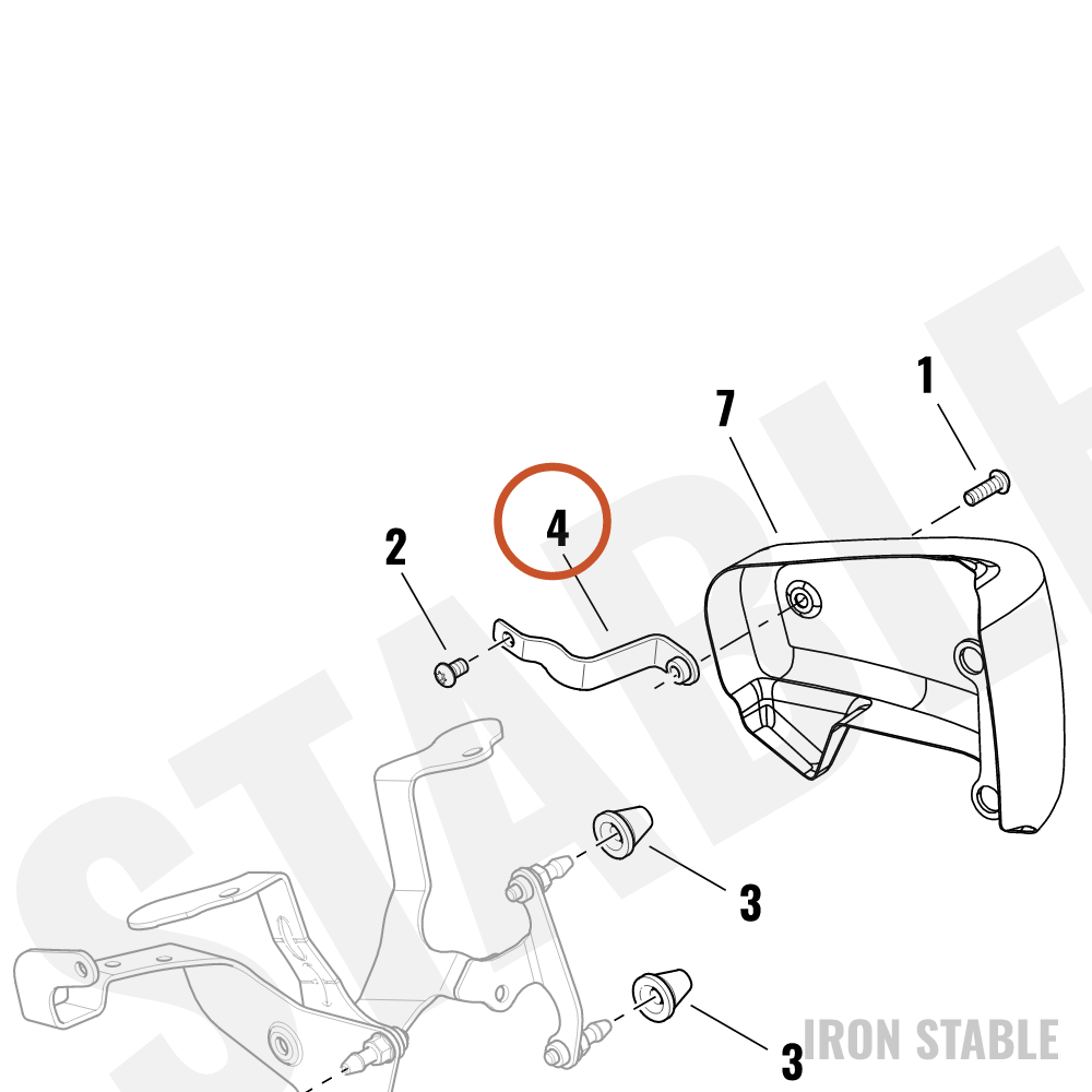 Harley-Davidson Frame Sub-Component, Bracket, Lh, Sdcvr,