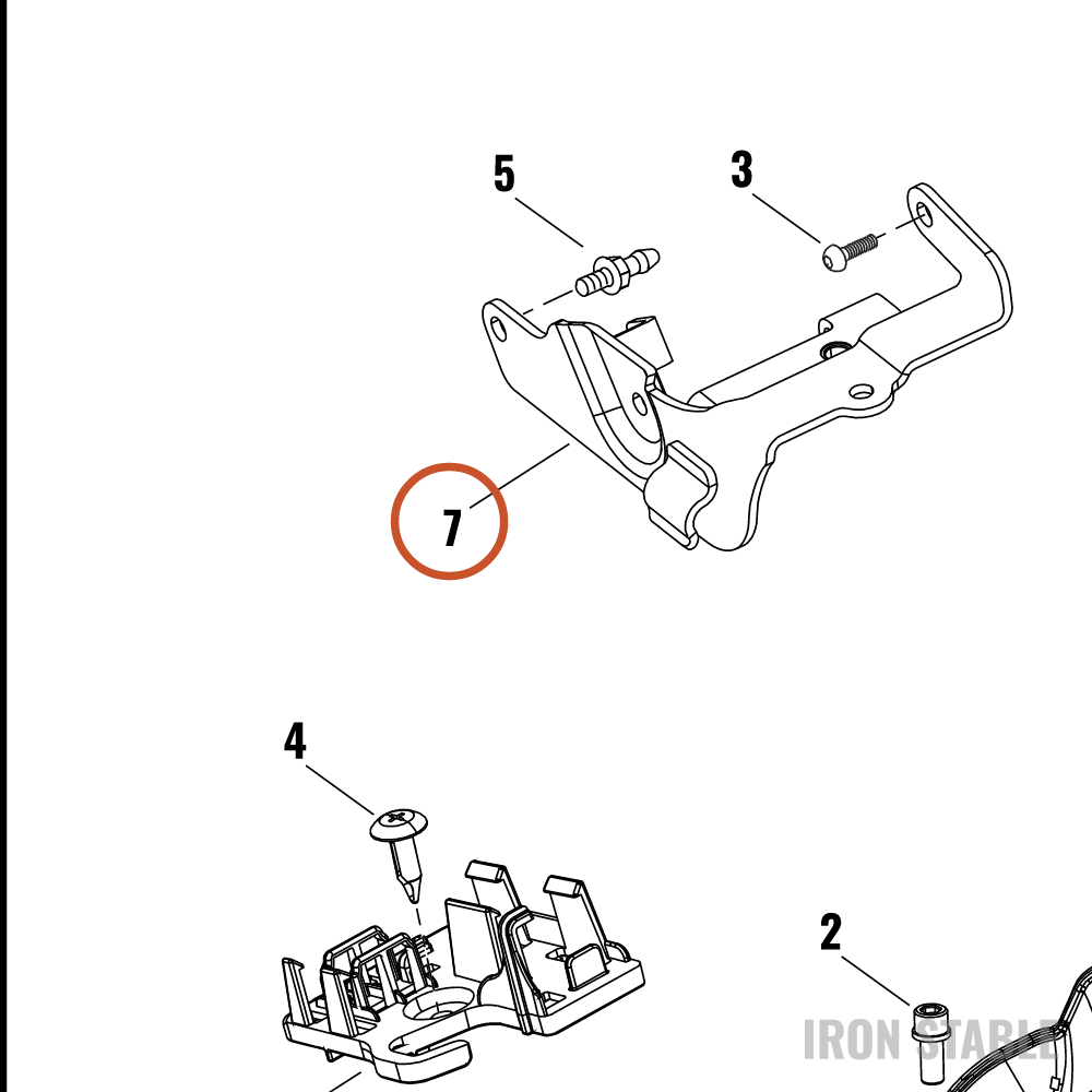 Harley-Davidson Frame Sub-Component, Bracket, Rh, Rr Lng