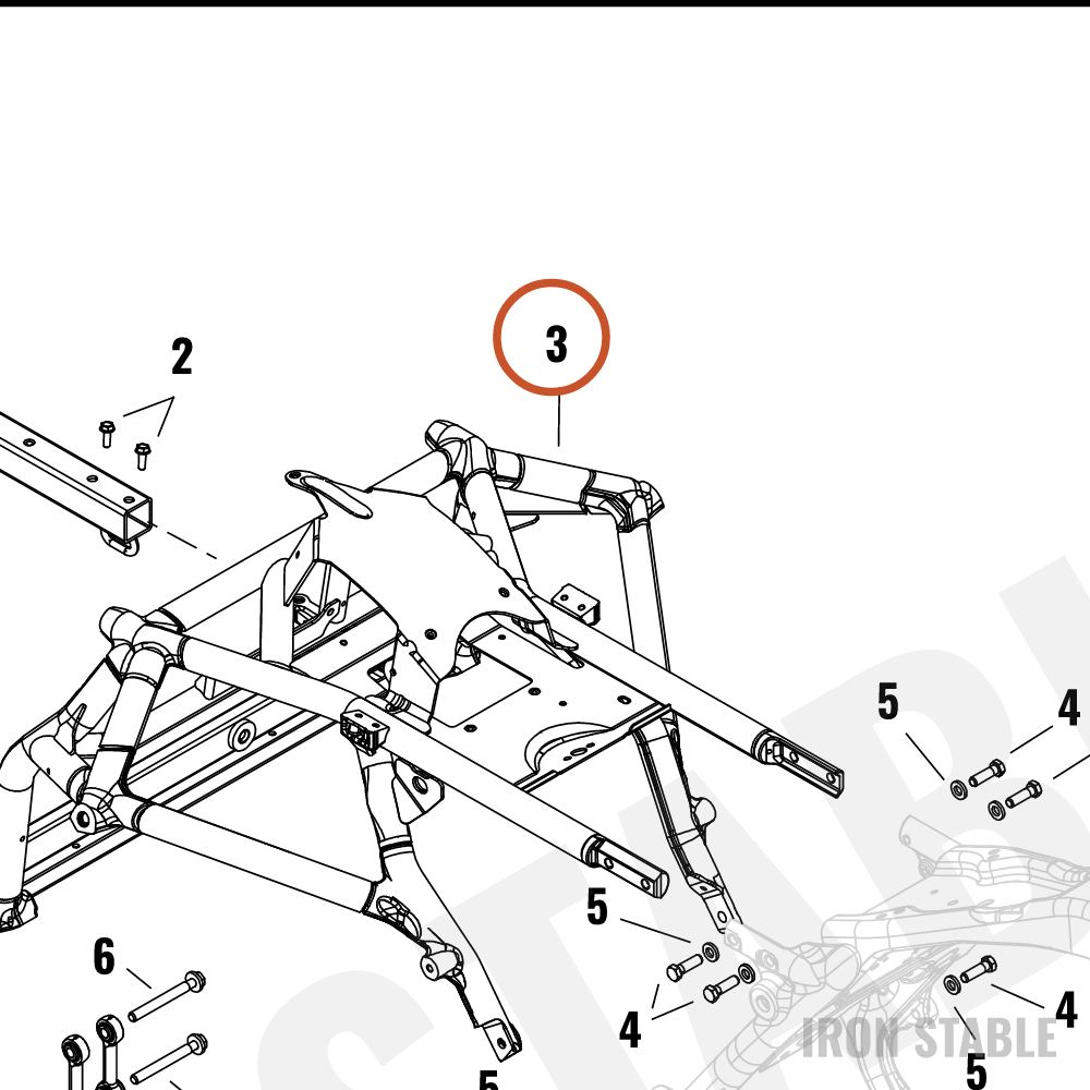 Harley-Davidson Struct Tailsect Sub-Component, Pain