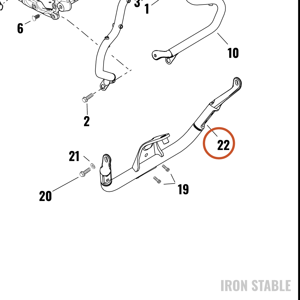 Harley-Davidson Bracket, Fr Fair Sprt, Assembly, Bla