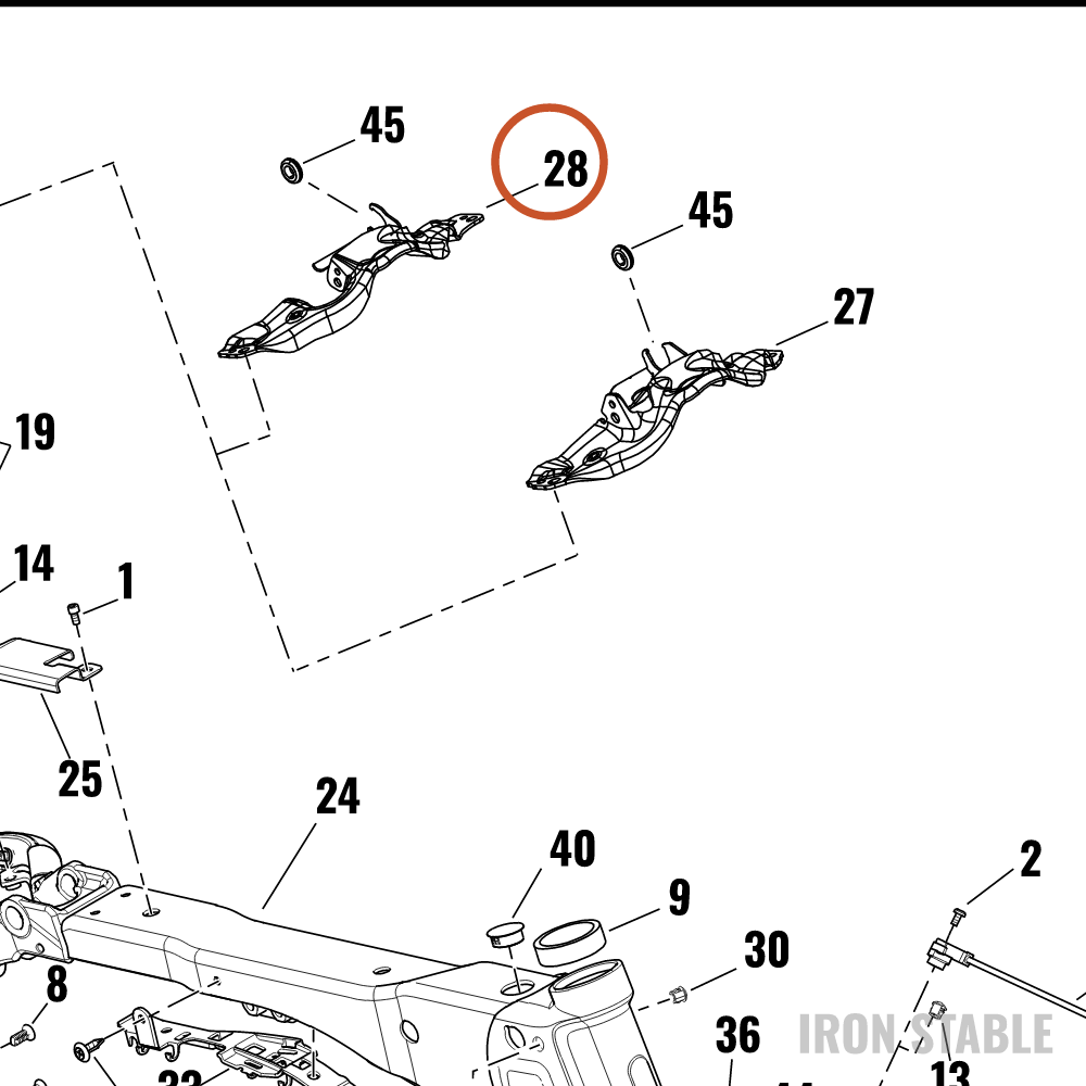 Harley-Davidson Frame Sub-Component, Rr, Upr, Crossme