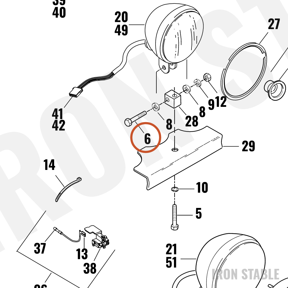 Harley-Davidson Screw, Hex Cap