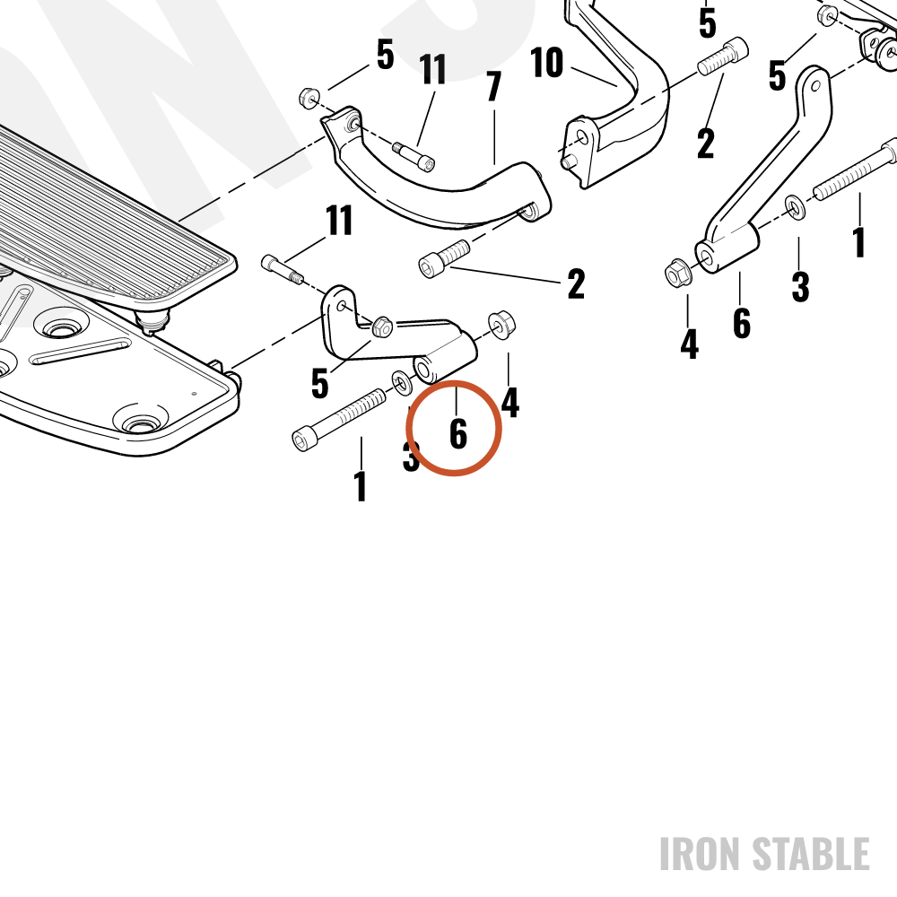 Harley-Davidson Bracket Assembly, Front Ftbrd, Gloss Bl