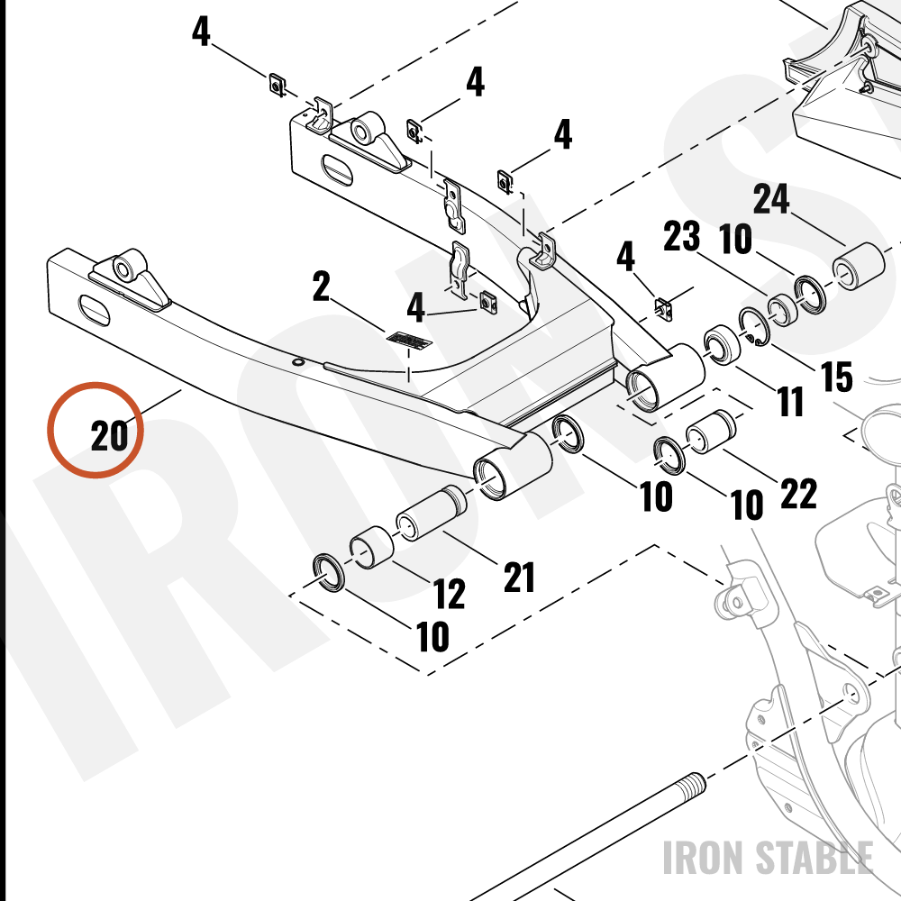 Harley-Davidson Swingarm Assembly