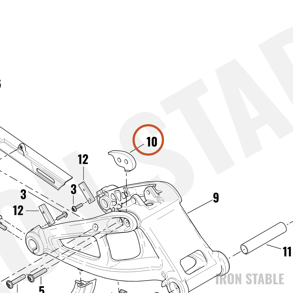 Harley-Davidson Brace, Swgarm, Coupler