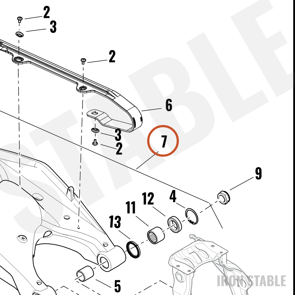 Harley-Davidson Swingarm, Assembly