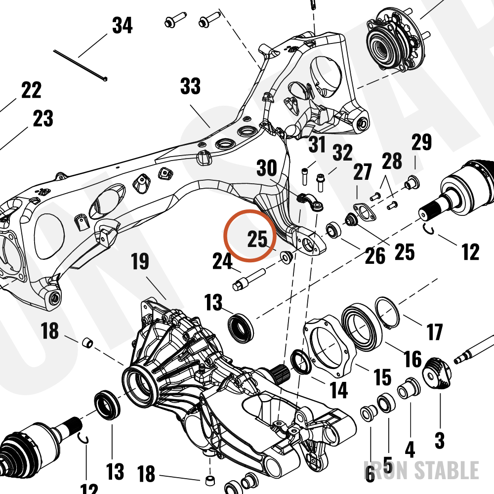 Harley-Davidson Spacer, Swgarm Bearing, Pivot