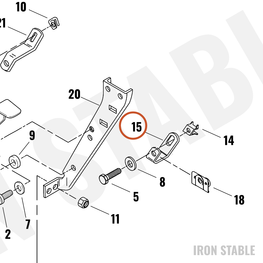 Harley-Davidson Bracket, Mnt, Front Saddlebag