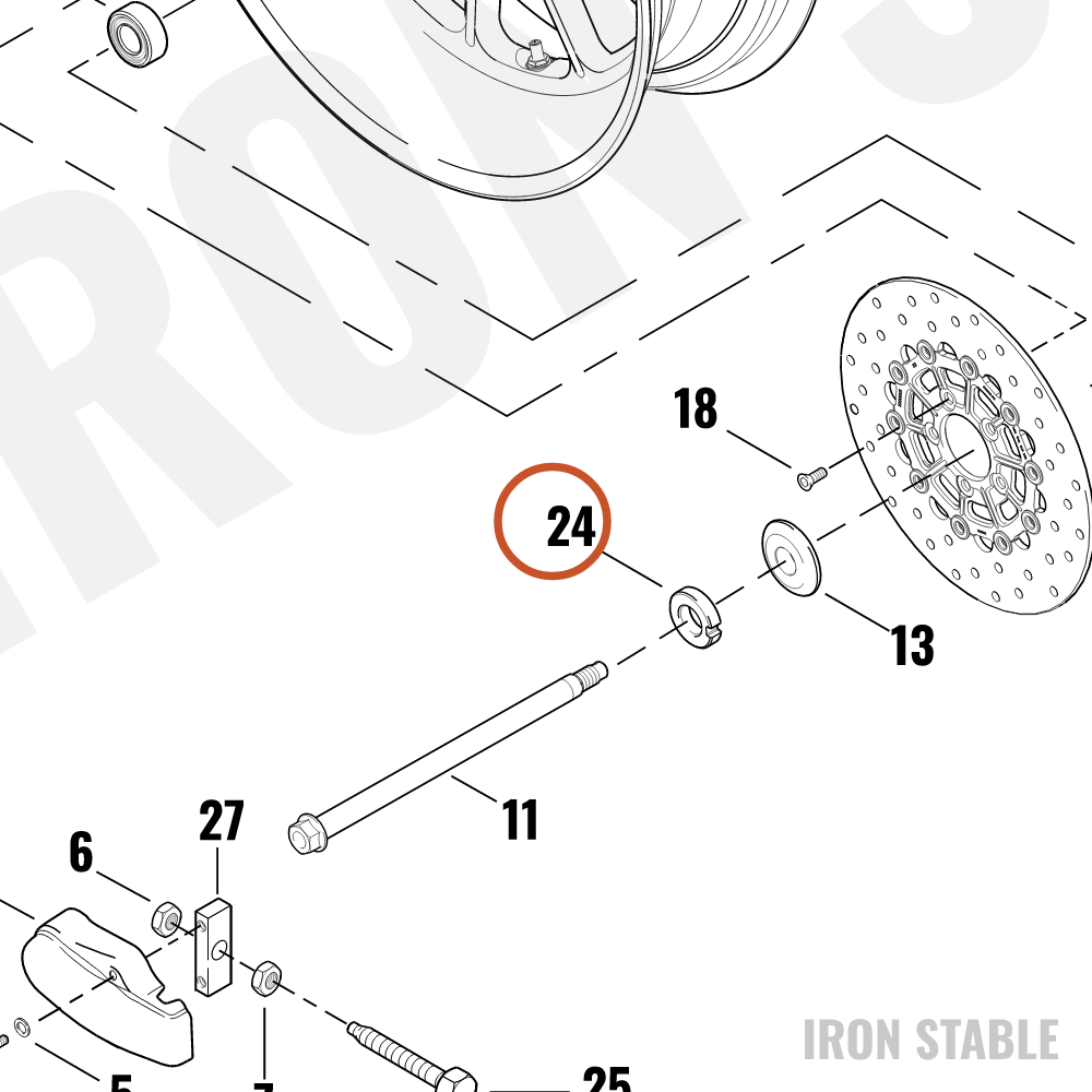 Harley-Davidson Spacer, Rr Axle